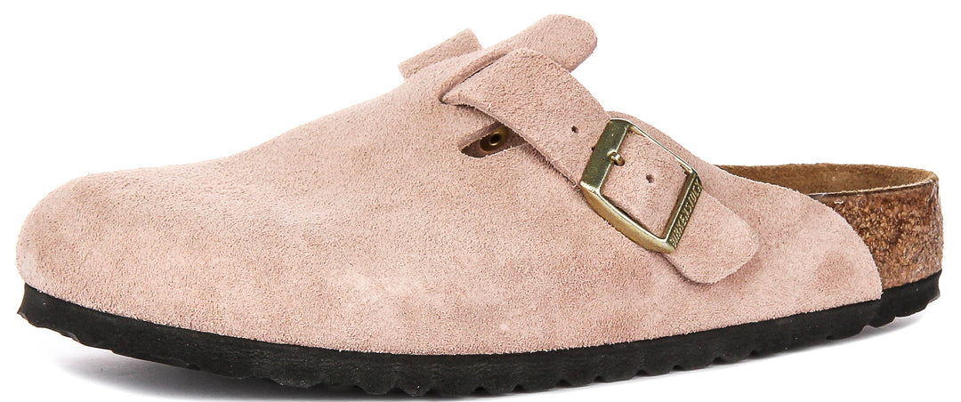 Birkenstock Boston Bs en Rose pour Unisexe