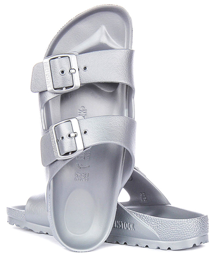 Birkenstock Arizona Eva In Silver | Narrow Fit