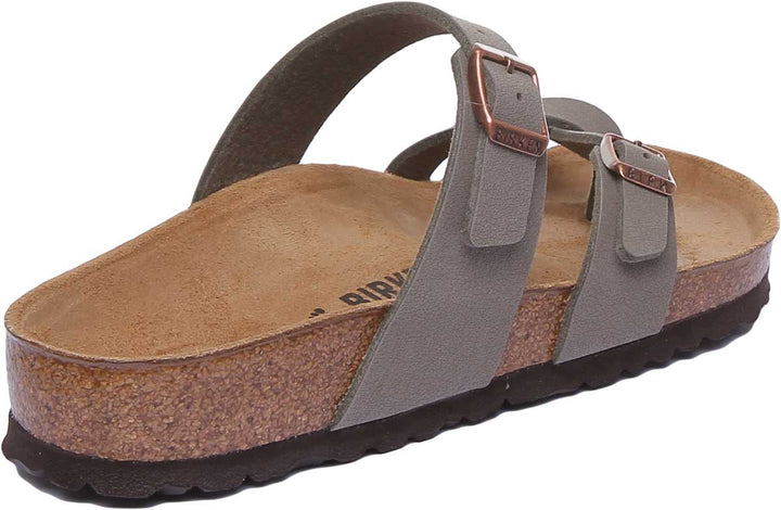 Birkenstock Mayari Sandale électrique à lanières métalliques pour femmes dans pierre