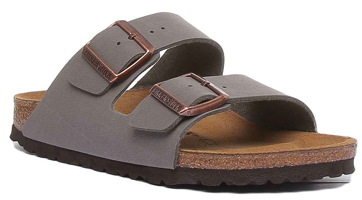 Birkenstock Arizona sandales à double lanière en pierre Birko Flor en liège pour femmes