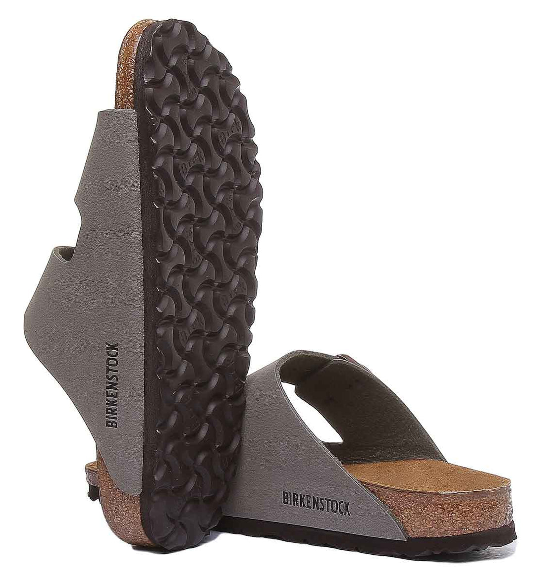 Birkenstock Arizona sandales à double lanière en pierre Birko Flor en liège pour femmes