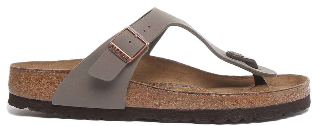 Birkenstock Gizeh sandale pour femmes Birko Flor style string pierre