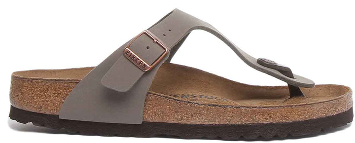 Birkenstock Gizeh sandale pour femmes Birko Flor style string pierre