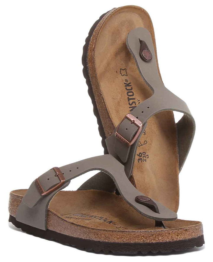 Birkenstock Gizeh sandale pour femmes Birko Flor style string pierre