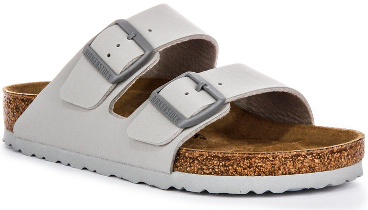 Birkenstock Arizona BF Deux Sangles Ajustables Sandales Femme en Birko Flor Pierre