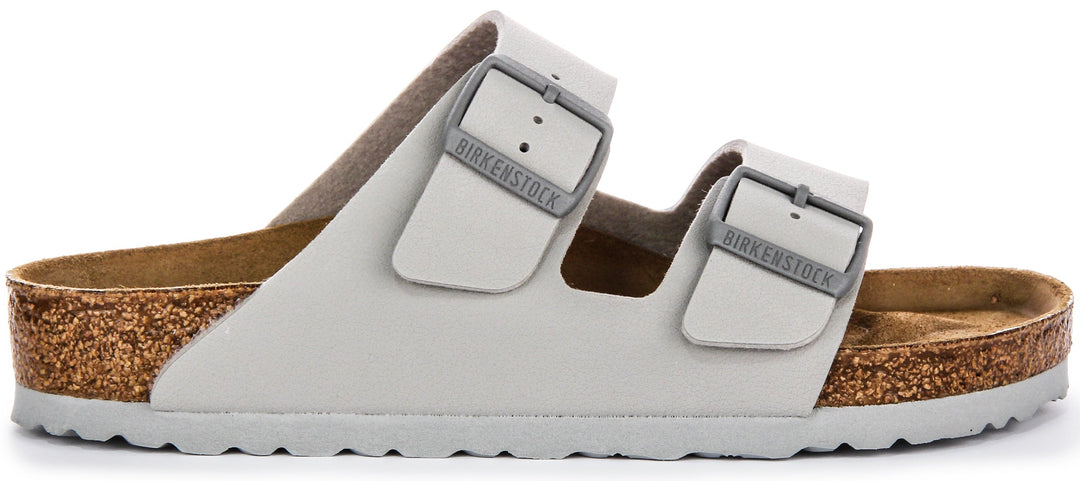 Birkenstock Arizona BF Deux Sangles Ajustables Sandales Femme en Birko Flor Pierre