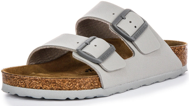 Birkenstock Arizona BF Deux Sangles Ajustables Sandales Femme en Birko Flor Pierre