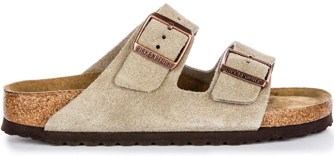 Birkenstock Arizona Semelle Douce Taupe | Coupe Étroit