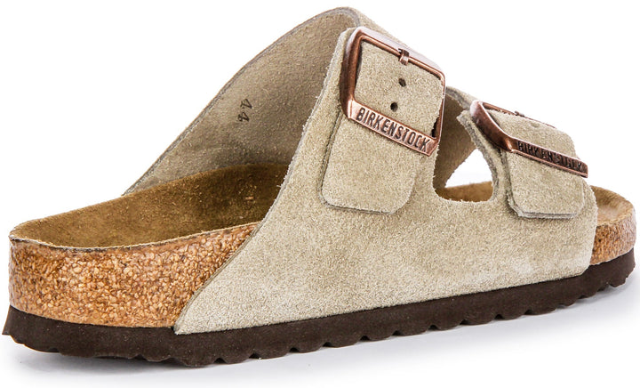Birkenstock Arizona Semelle Douce Taupe | Coupe Étroit