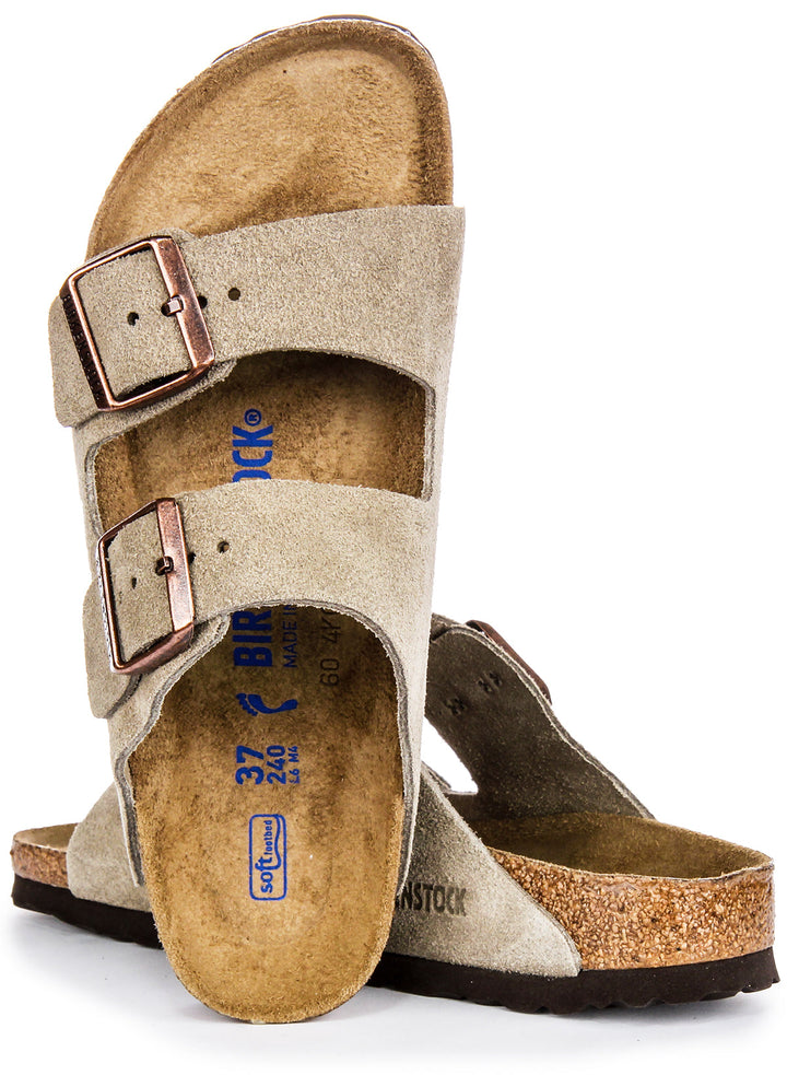 Birkenstock Arizona Semelle Douce Taupe | Coupe Étroit