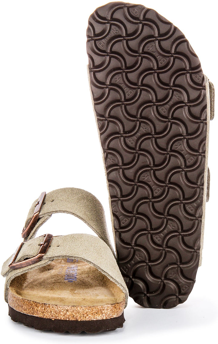 Birkenstock Arizona Semelle Douce Taupe | Coupe Étroit