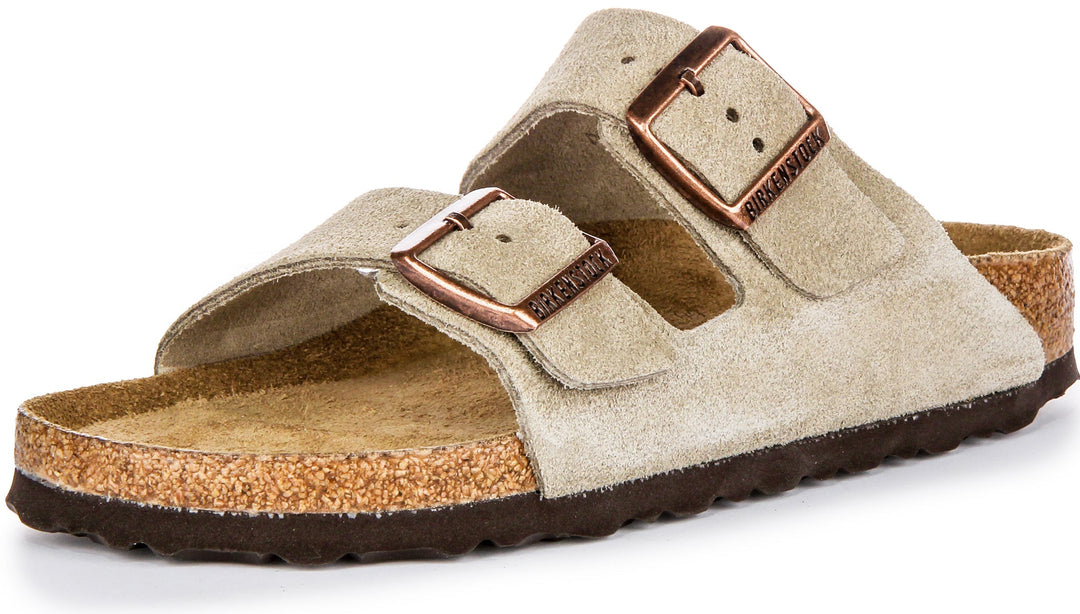 Birkenstock Arizona Semelle Douce Taupe | Coupe Étroit