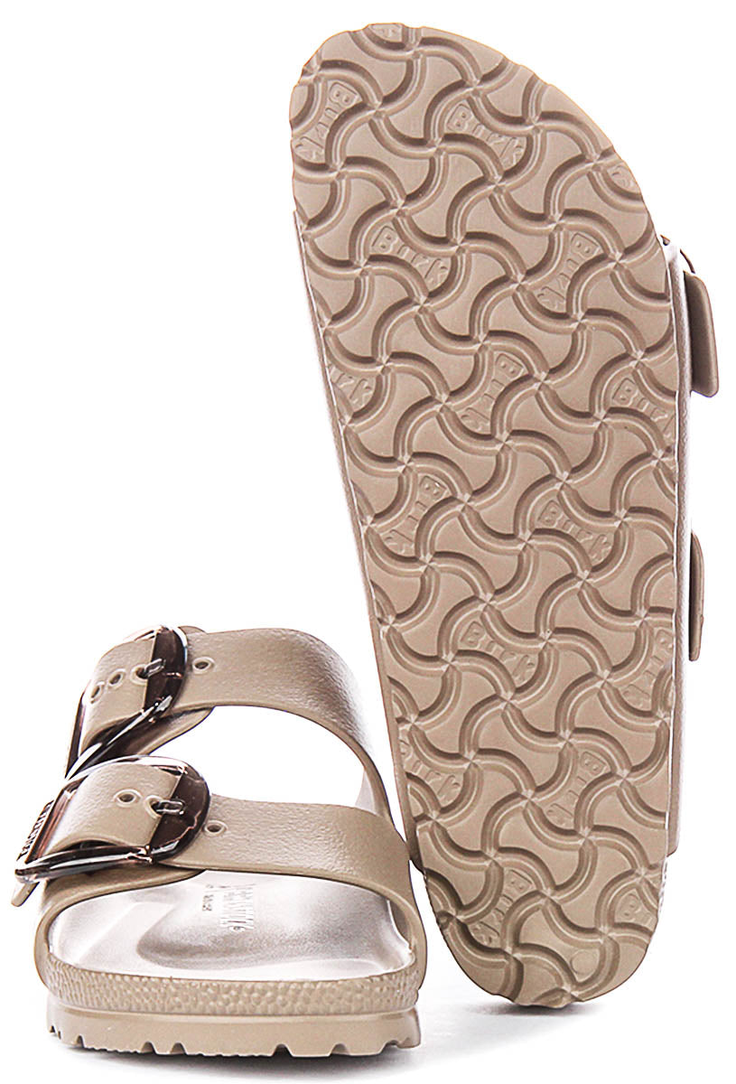 Birkenstock Arizona Eva Big Buckle In Taupe | Narrow Fit