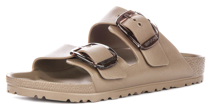 Birkenstock Arizona Eva Big Buckle In Taupe | Narrow Fit