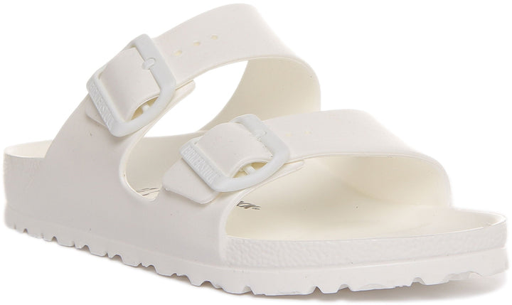 Birkenstock Arizona EVA Sandale à double lanière pour femmes en blanc