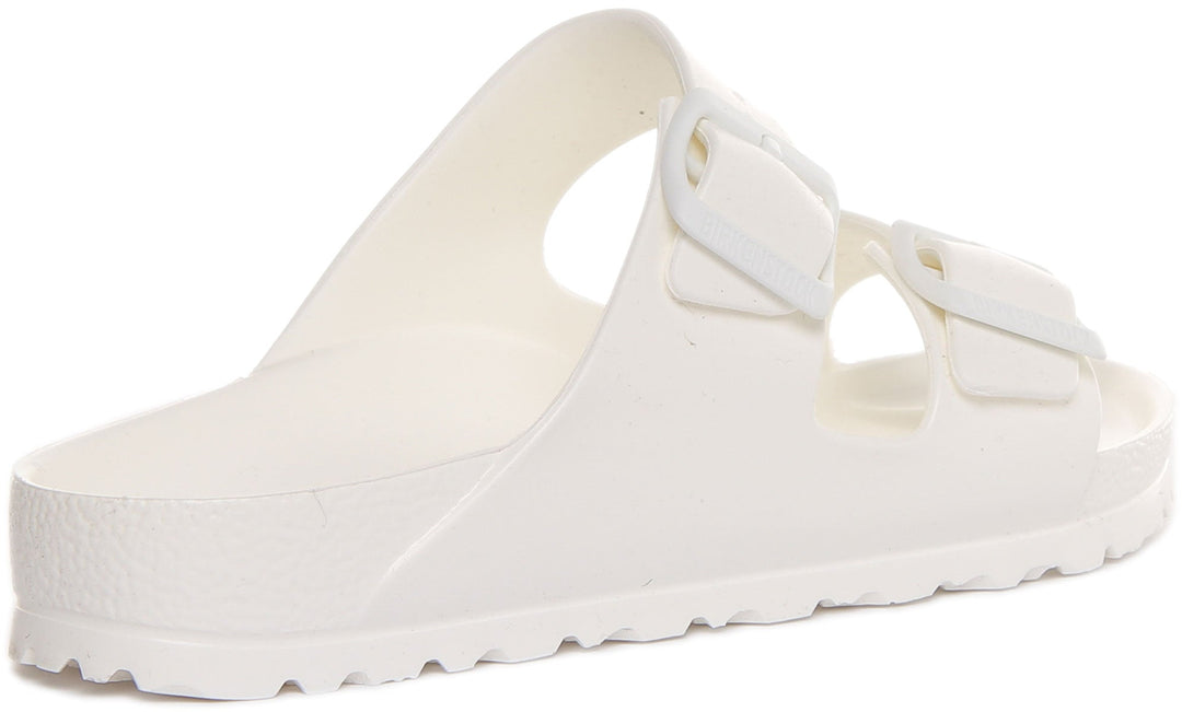 Birkenstock Arizona EVA Sandale à double lanière pour femmes en blanc