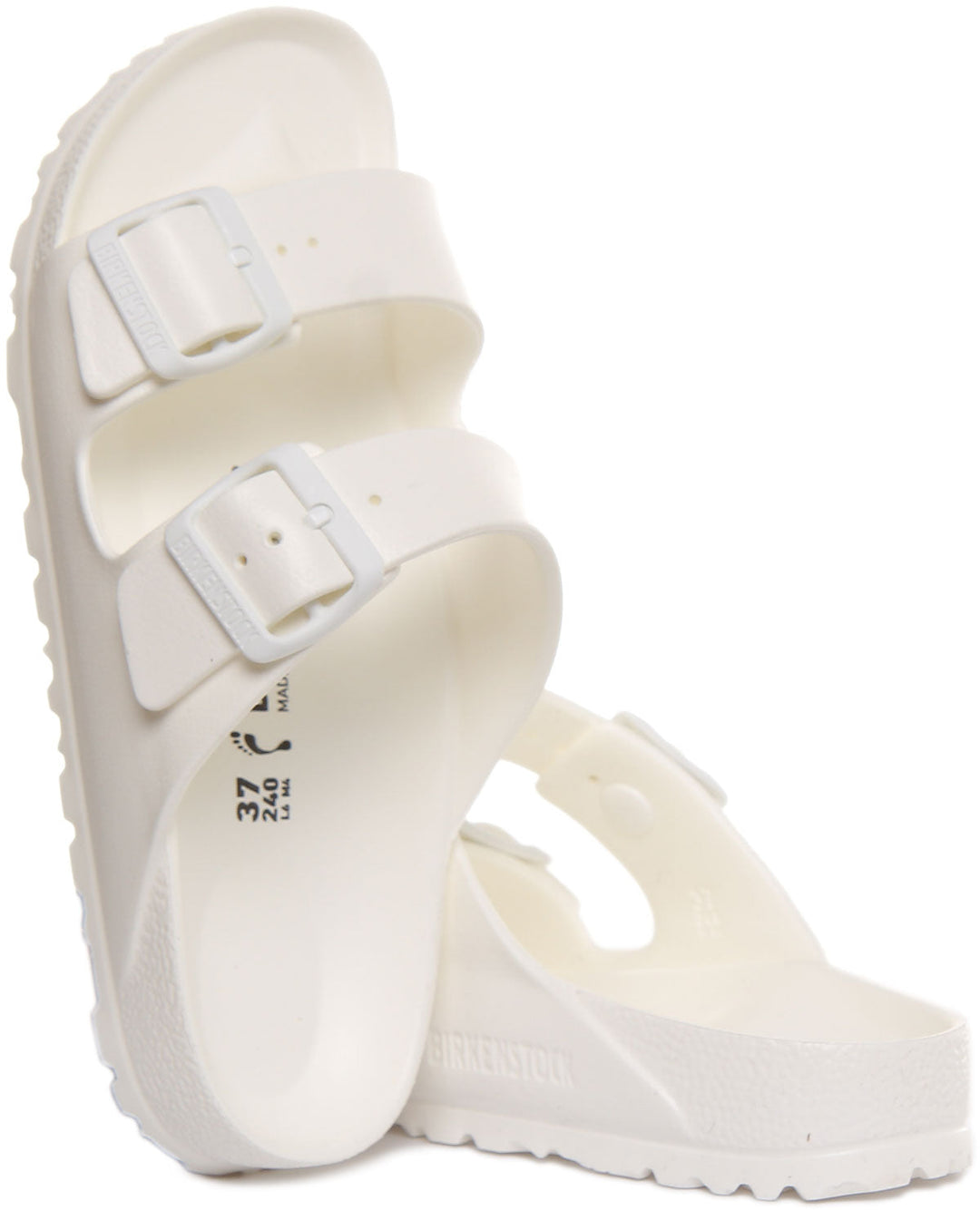 Birkenstock Arizona EVA Sandale à double lanière pour femmes en blanc
