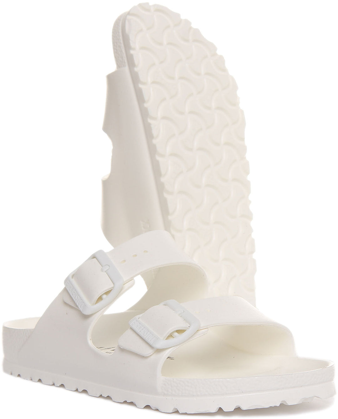 Birkenstock Arizona EVA Sandale à double lanière pour femmes en blanc