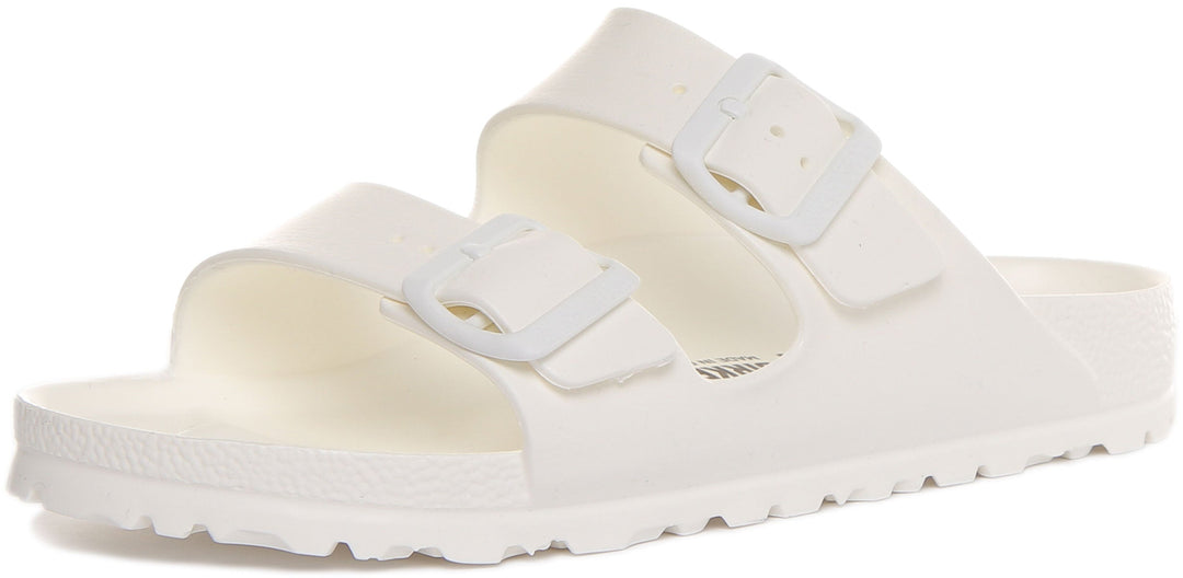 Birkenstock Arizona EVA Sandale à double lanière pour femmes en blanc