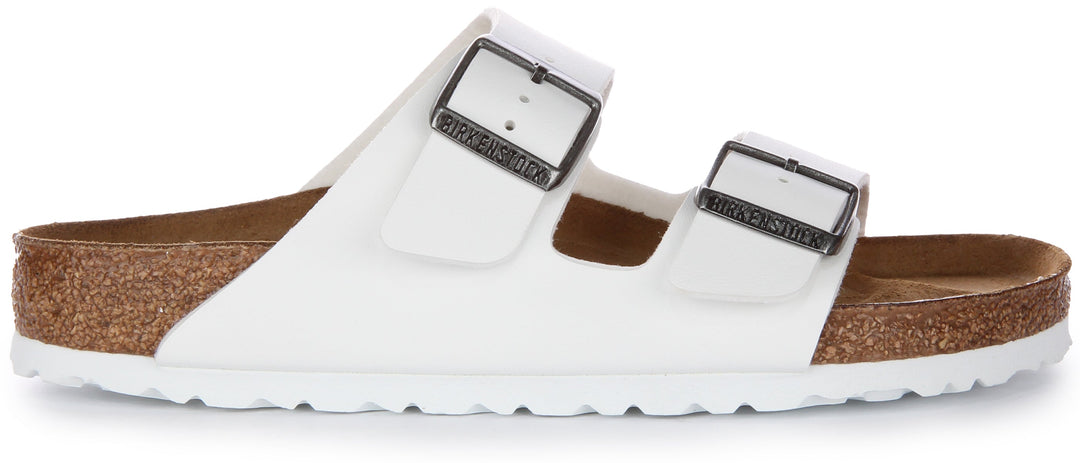 Birkenstock Arizona Sandale Birko Flor à double lanière poure en blanc
