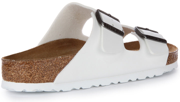 Birkenstock Arizona Sandale Birko Flor à double lanière poure en blanc