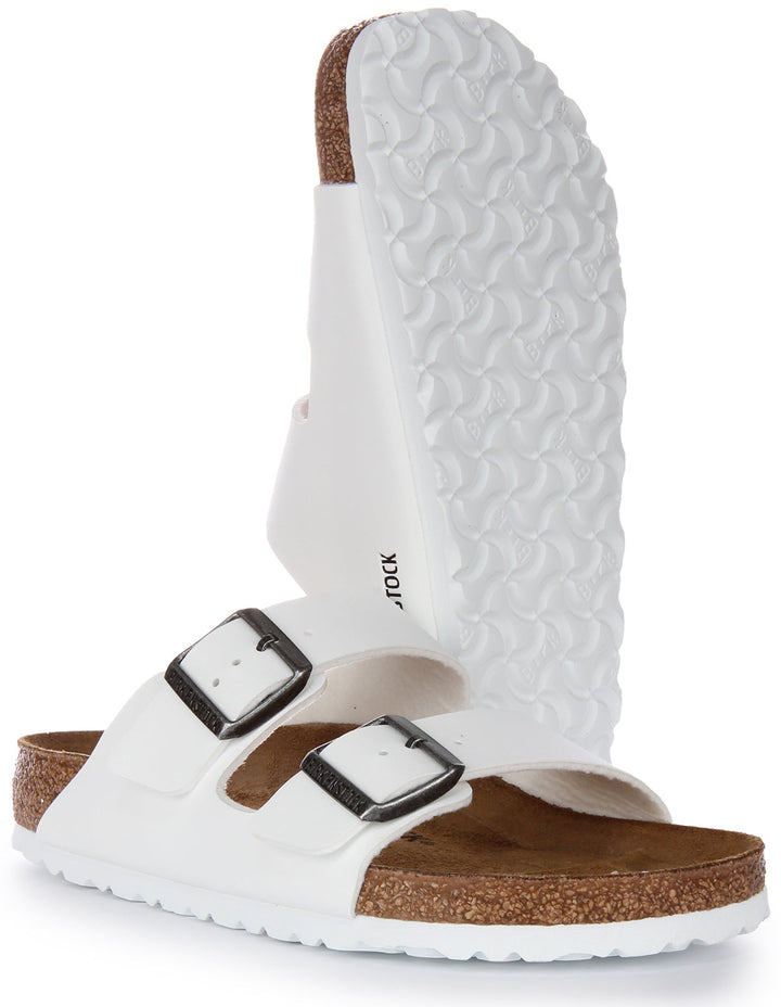 Birkenstock Arizona Sandale Birko Flor à double lanière poure en blanc
