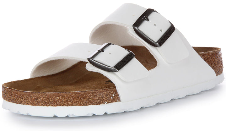 Birkenstock Arizona Sandale Birko Flor à double lanière poure en blanc