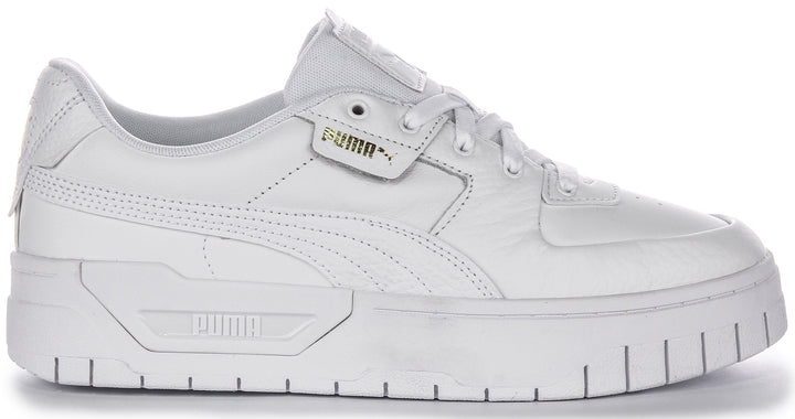 Puma Cali Dream Baskets Femme en Cuir Blanc Modèle à Lacets Classique