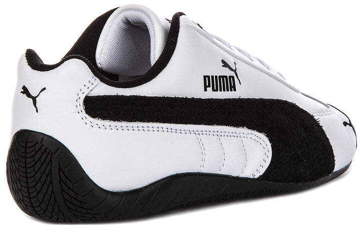 Puma Speedcat Leather In White Black For Unisex