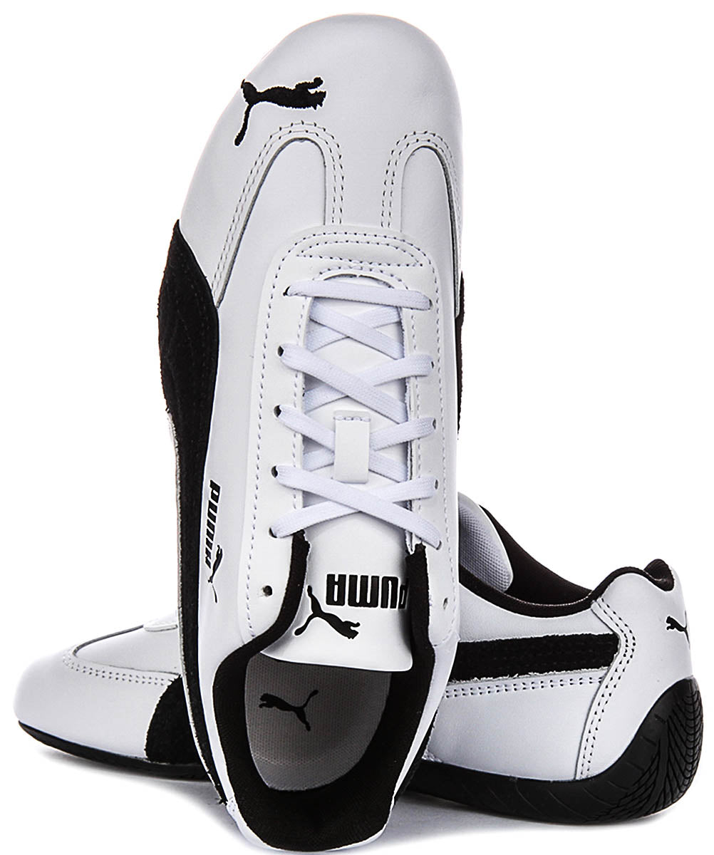 Puma Speedcat Leather In White Black For Unisex