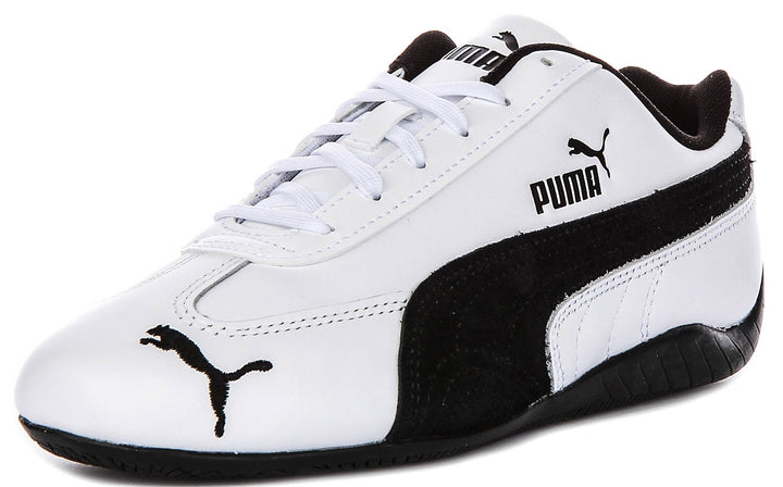 Puma Speedcat Leather In White Black For Unisex