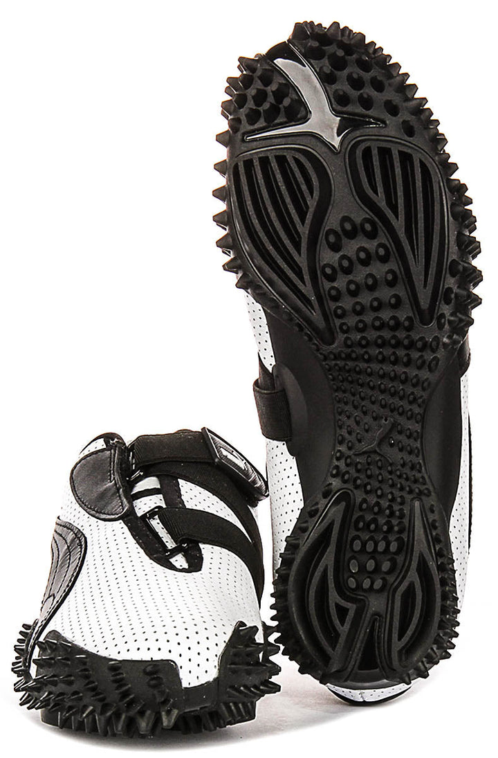 Puma Mostro Perf In White Black