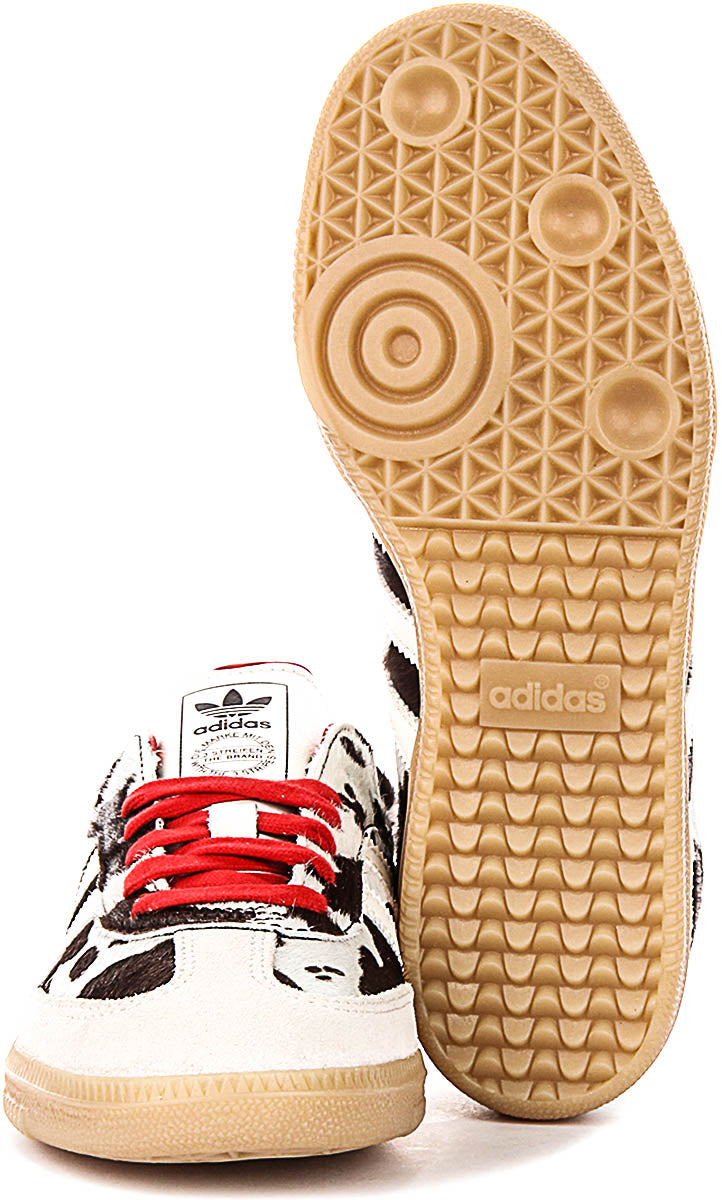 Adidas Samba OG W In White Black Cow Print For Women