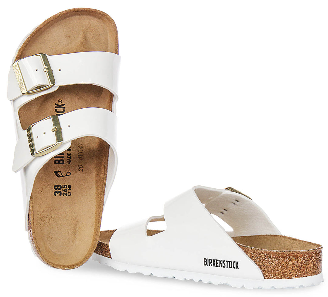 Birkenstock Arizona Bf In White Patent | Regular Fit