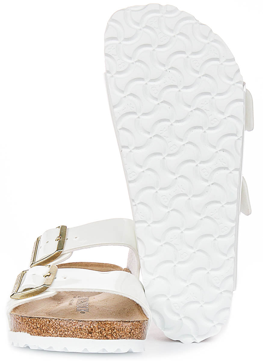 Birkenstock Arizona Bf In White Patent | Regular Fit